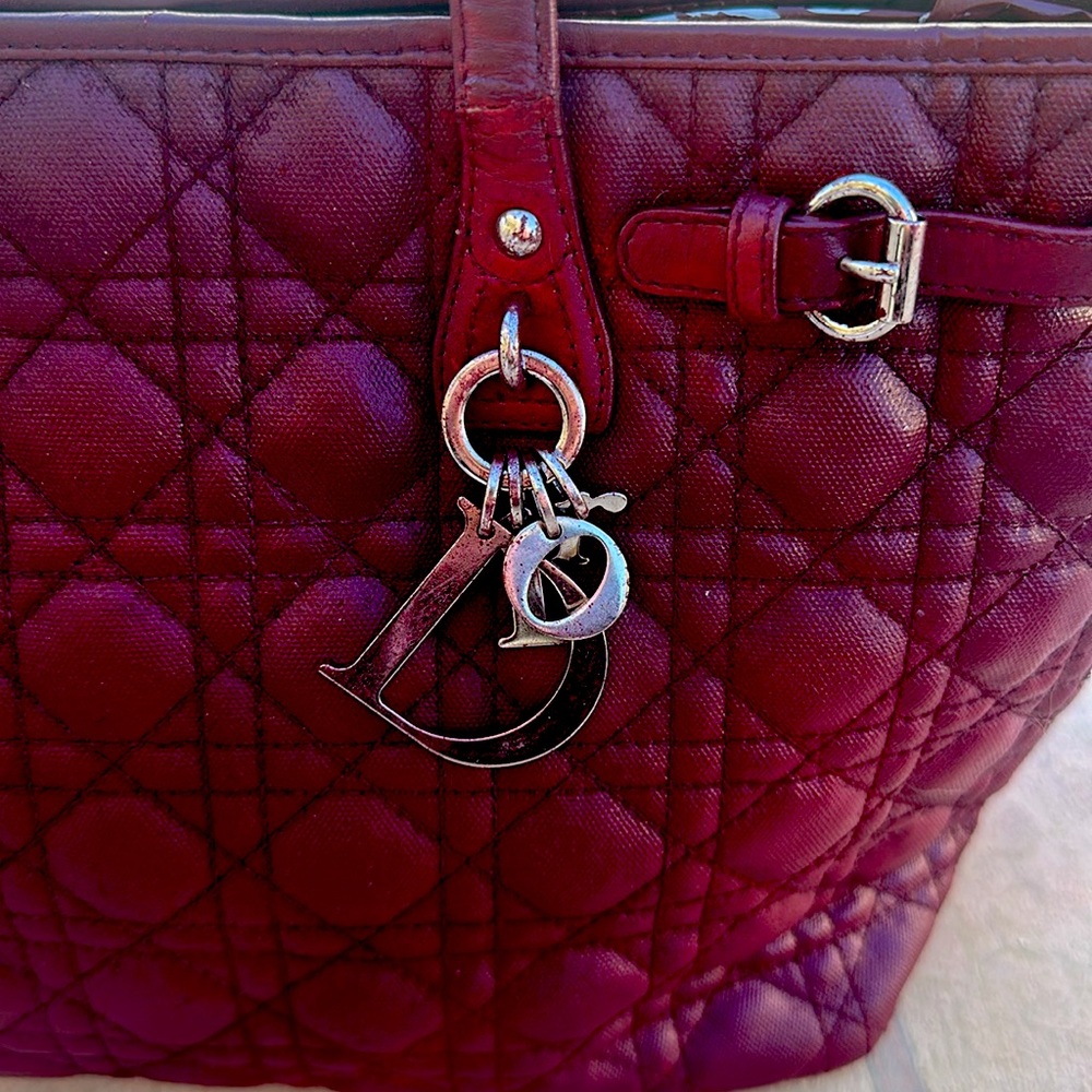 Cranberry Lady Dior $4500 Rare cranberry bag - Picture 2 of 7